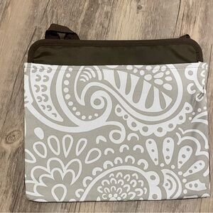 Thirty One Oh Snap Pocket Hanging Organizing Pouch Taupe Playful Parade